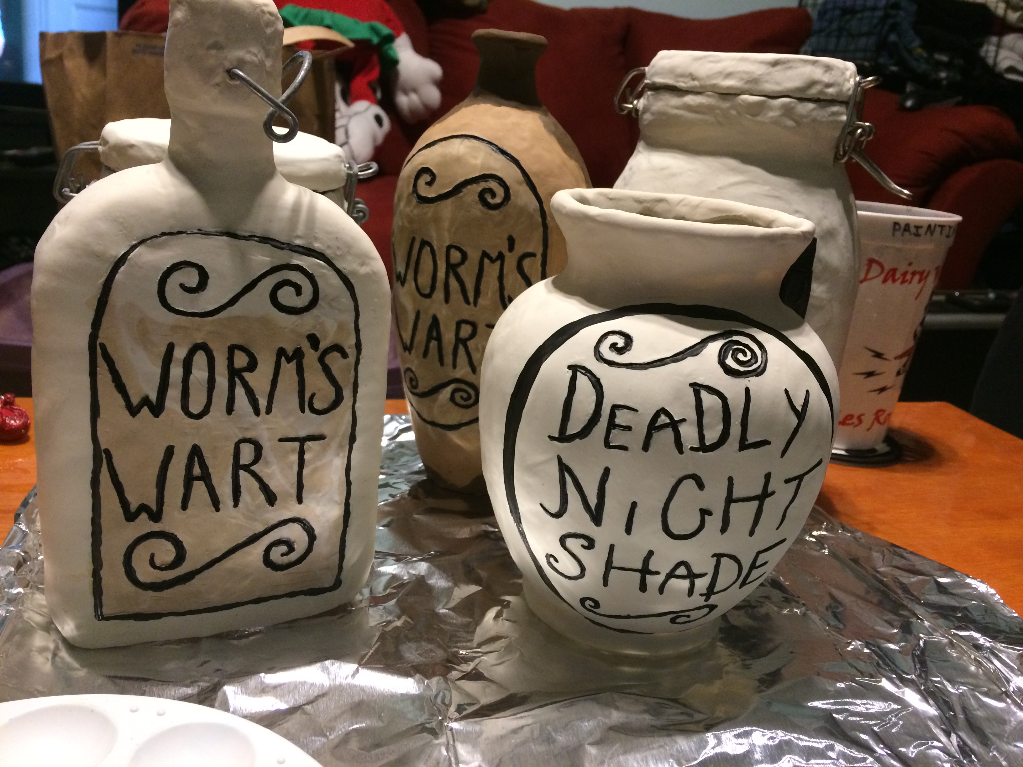 Unfinished jars